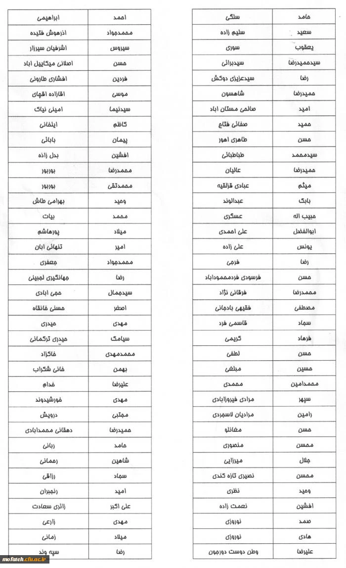 فرم تعهد نامه ثبتی ولیست دانشجویان