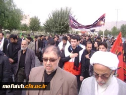 اولین اجتماع عزاداری هیأت های مذهبی دانشجو معلمان پردیس ها و مراکز آموزش عالی دانشگاه فرهنگیان استان تهران در قبله تهران، شهر ری برگزار شد