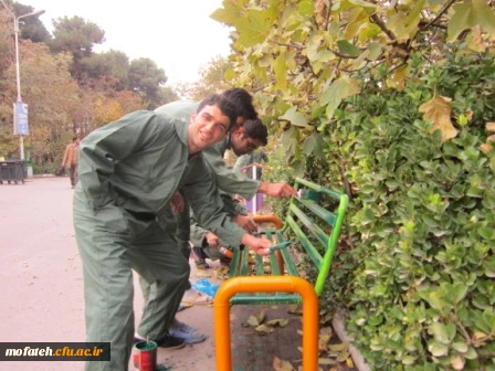 زیباسازی پردیس به همت کانون جهاد و خدمات رفاهی :