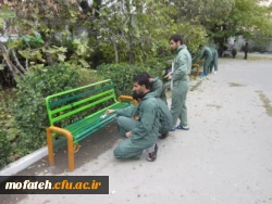 زیباسازی پردیس به همت کانون جهاد و خدمات رفاهی :