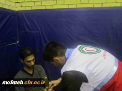 مسابقه ی فوتسال بین دانشجو معلمان پردیس شهید مفتح و مرکز آموزش عالی عترت واوان