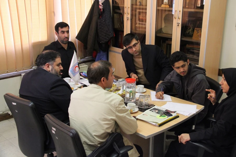 دیداربا رییس محترم جمعیت جوانان هلال احمر استان تهران