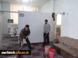 تدارک آیین استقبال