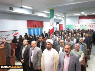 مراسم تکریم و معارفه سرپرستان سابق و جدید پردیس شهید مفتح از سوی مدرسان و دانشجویان