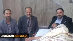 عیادت از بسیجی و برادر ارزشی