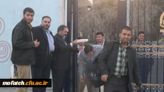 بدرقه دانشجویان پردیس شهید مفتح برای اردوی راهیان نور