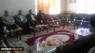 جلسه دکتر مهران بیغمی سرپرست پردیس شهید مفتح با امام جمعه محترم شهرری حجت الاسلام والمسلمین شاهچراغی