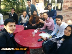 برگزاری درس فعالیت های گروهی رشته راهنمایی و مشاوره در فضای باز پردیس شهید مفتح 2