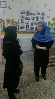 بازدید دانشجویان رشته مشاوره 91 پردیس شهید مفتح شهر ری از دبستان دخترانه کودکان استثنایی  4