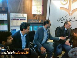 بازدید ریاست دانشگاه و دانشجویان پردیس شهید مفتح از غرفه دانشگاه در نمایشگاه دستاوردهای پژوهشی 3