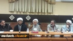 دومین نشست هم اندیشی استادان (درقالب مناظره وگفتگو) به مناسبت هفته وحدت حوزه ودانشگاه با موضوع بررسی نفوذ فردی و جریانی در حوزه ودانشگاه برگزار گردید 2