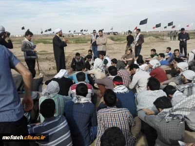 گزارشی از برنامه بازدید دانشجو معلمان اعزامی پردیس به اردوی راهیان نور