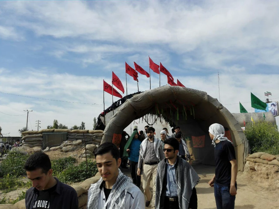 گزارشی از برنامه بازدید دانشجو معمان اعزامی پردیس به اردوی راهیان نور 5