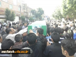 شرکت دانشجو معلمان پردیس در مراسم تشییع پیکر پاک دوتن از شهدای 2