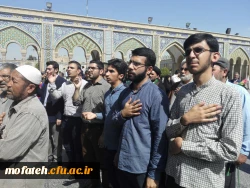 شرکت دانشجو معلمان پردیس در مراسم تشییع پیکر پاک دوتن از شهدای 4