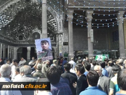 شرکت دانشجو معلمان پردیس در مراسم تشییع پیکر پاک دوتن از شهدای 6