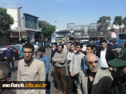 شرکت دانشجو معلمان پردیس در مراسم تشییع پیکر پاک دوتن از شهدای 8