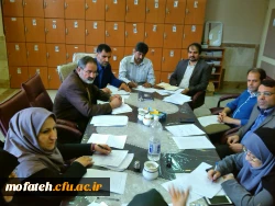 جلسه هماهنگی استادان گروه کاروزی تشکیل شد. 9