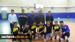 پنجمین دوره مسابقات فوتسال دانشجویان پردیس شهید مفتح شهر ری روز سه شنبه با معرفی تیم قهرمان این دوره از مسابقات به پایان رسید . 2