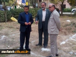 آماده سازی بوستان شهید در پردیس جهت میزبانی از شهید گمنام