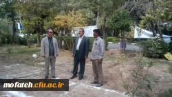 آماده سازی بوستان شهید در پردیس جهت میزبانی از شهید گمنام