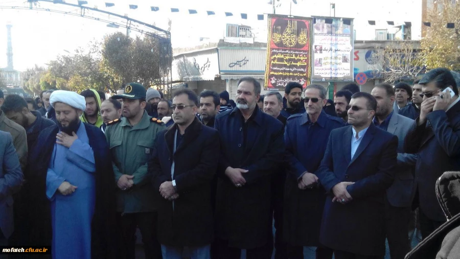 مراسم تشییع و تدفین شهید گمنام در پردیس شهید مفتح