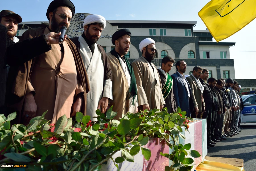 مراسم تشییع و تدفین شهید گمنام در پردیس شهید مفتح