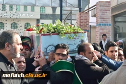 مراسم تشییع و تدفین شهید گمنام در پردیس شهید مفتح