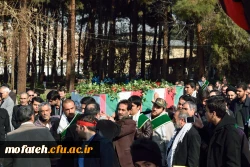 مراسم تشییع و تدفین شهید گمنام در پردیس شهید مفتح