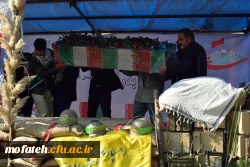 مراسم تشییع و تدفین شهید گمنام در پردیس شهید مفتح