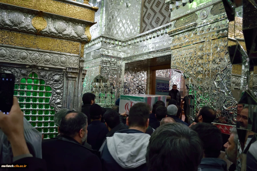 مراسم تشییع شهید گمنام در حرم حضرت عبدالعظیم