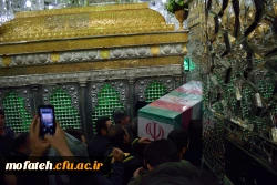 مراسم تشییع شهید گمنام در حرم حضرت عبدالعظیم