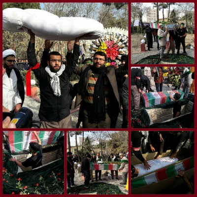 گزارش مصور مراسم تشییع و تدفین شهید گمنام 9