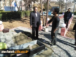 نصب سنگ قبر شهید گمنام