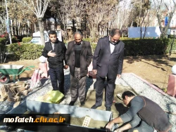 نصب سنگ قبر شهید گمنام