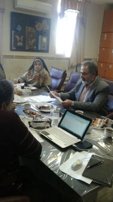 جلسه گروه ادبیات فارسی برای بررسی موضوعات پایان نامه کارشناسی ارشد