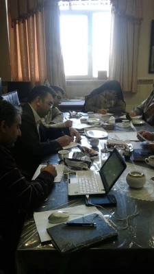 جلسه گروه ادبیات فارسی برای بررسی موضوعات پایان نامه کارشناسی ارشد