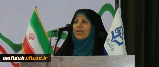 حضور خانم دکتر علی نژاد ، معاون محترم دانشجویی دانشگاه فرهنگیان در مراسم دانش آموختگی دانشجومعلمان پردیس شهید مفتح