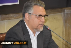 سرپرست معاونت نظارت ، ارزیابی و تضمیت کیفیت دانشگاه فرهنگیان در آئین تکریم و معارفه سرپرست پردیس شهید مفتح