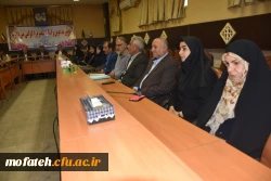 مسئول نهاد نمایندگی مقام معظم رهبری در مدیریت پردیس های استان تهران در آئین تکریم و معارفه سرپرست پردیس شهید مفتح