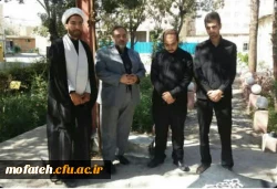 اجتماع جمعی از مسئولان ،اساتید،کارکنان و دانشجو معلمان بر سر مزار شهید گمنام پردیس شهید مفتح  2