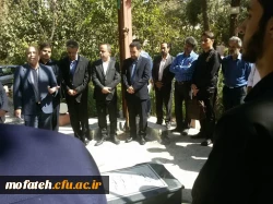 اجتماع جمعی از مسئولان ،اساتید،کارکنان و دانشجو معلمان بر سر مزار شهید گمنام پردیس شهید مفتح 5