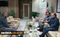 دیدارصمیمانه سرپرست پردیس شهید مفتح شهر ری با شهردار منطقه 20 تهران  2