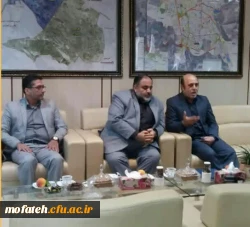 دیدارصمیمانه سرپرست پردیس شهید مفتح شهر ری با شهردار منطقه 20 تهران  4