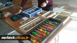 نمایشگاه دست سازه های درس ریاضی توسط دانشجویان آموزش ابتدایی 5