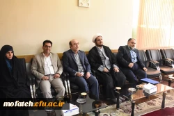 دومین دیدار آقای دکتر بلاغی و تعدادی از همکاران با امام جمعه ری به مناسبت هفته آموزش و مقام معلم 2