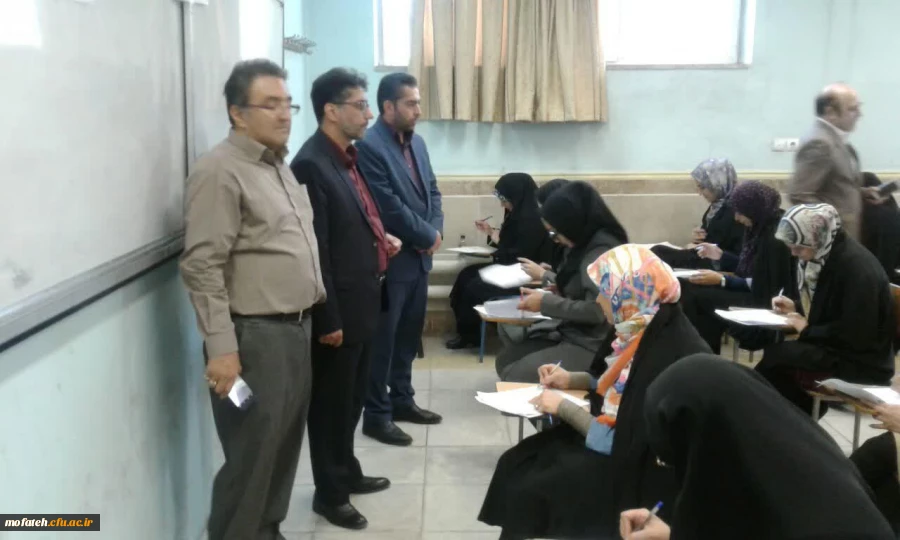 بازدید رسمی سرپرست محترم پردیس شهید مفتح از برگزاری امتحانات پایان ترم سال تحصیلی 97-98 2