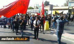 حضور پرشور و به یاد ماندنی دانشجو معلمان، استادان، و مسئولین محترم پردیس ها، مراکز و مدیریت استانی دانشگاه فرهنگیان در پیاده روی جاماندگان اربعین حسینی  10