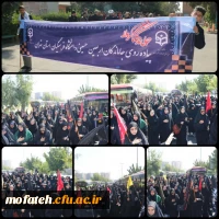 حضور پرشور و به یاد ماندنی دانشجو معلمان، استادان، و مسئولین محترم پردیس ها، مراکز و مدیریت استانی دانشگاه فرهنگیان در پیاده روی جاماندگان اربعین حسینی  11