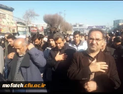 وداع با دو سرباز حاج قاسم با حضور دانشجویان و مسولین پردیس شهید مفتح شهر ری 4